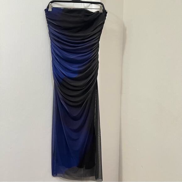 Zara STRAPLESS PRINTED TULLE DRESS Size Extra Large XL - Picture 11 of 16